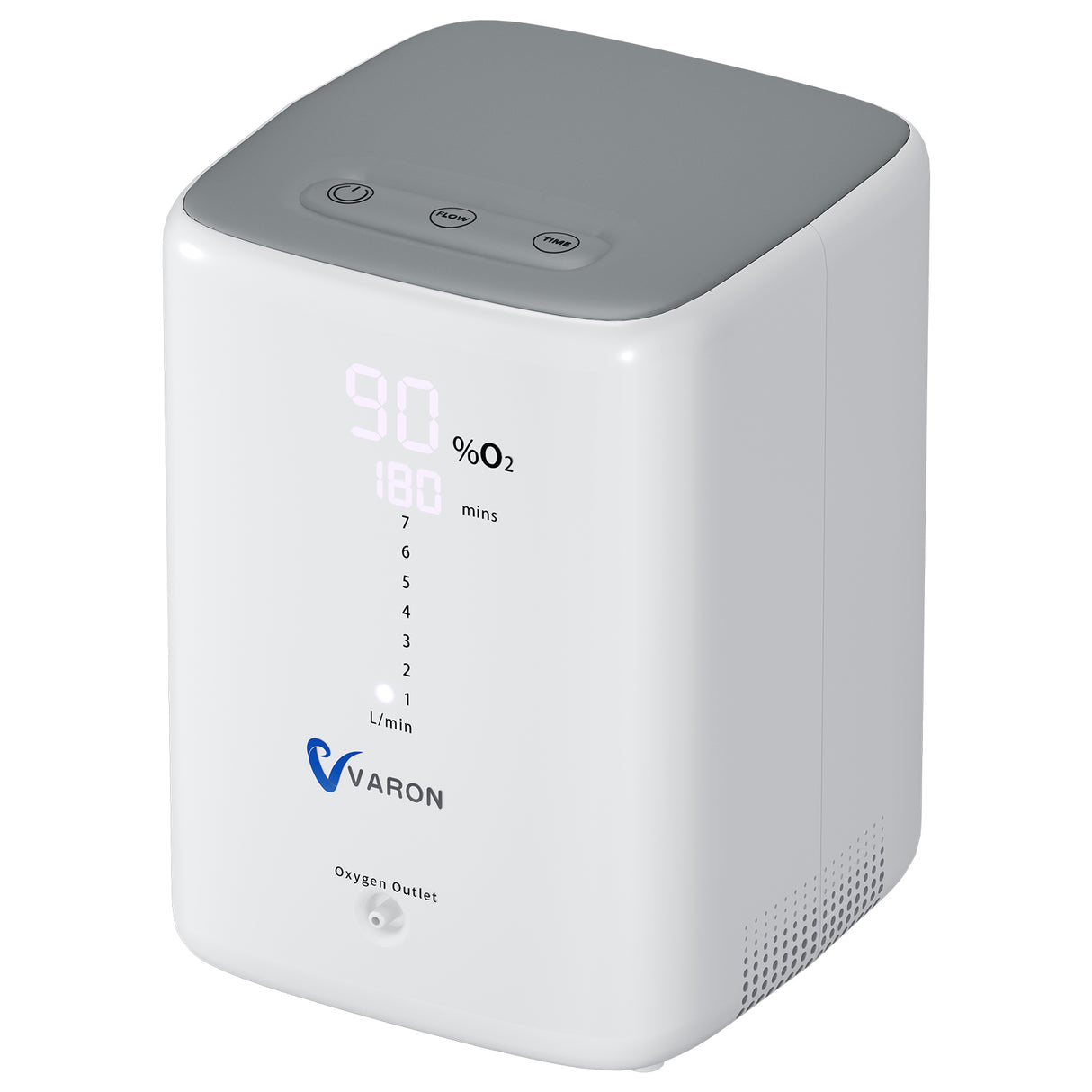 VARON syrgaskoncentrator för hemmabruk VH-3 | 1–7 l/min bekväm behandling, CE-godkänd