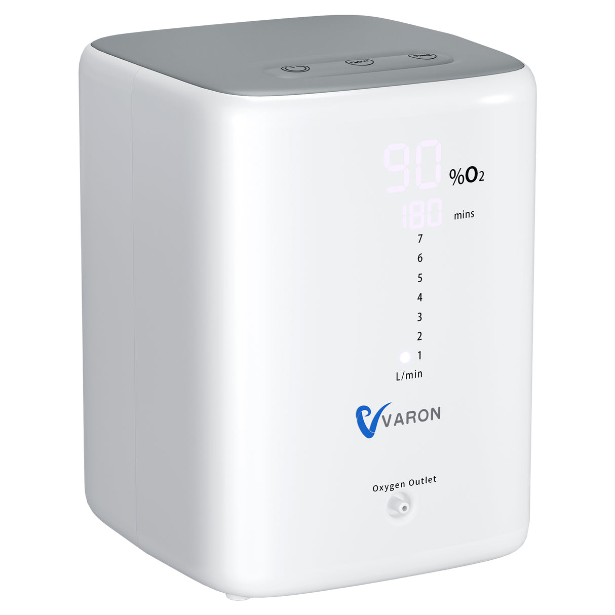 VARON syrgaskoncentrator för hemmabruk VH-3 | 1–7 l/min bekväm behandling, CE-godkänd