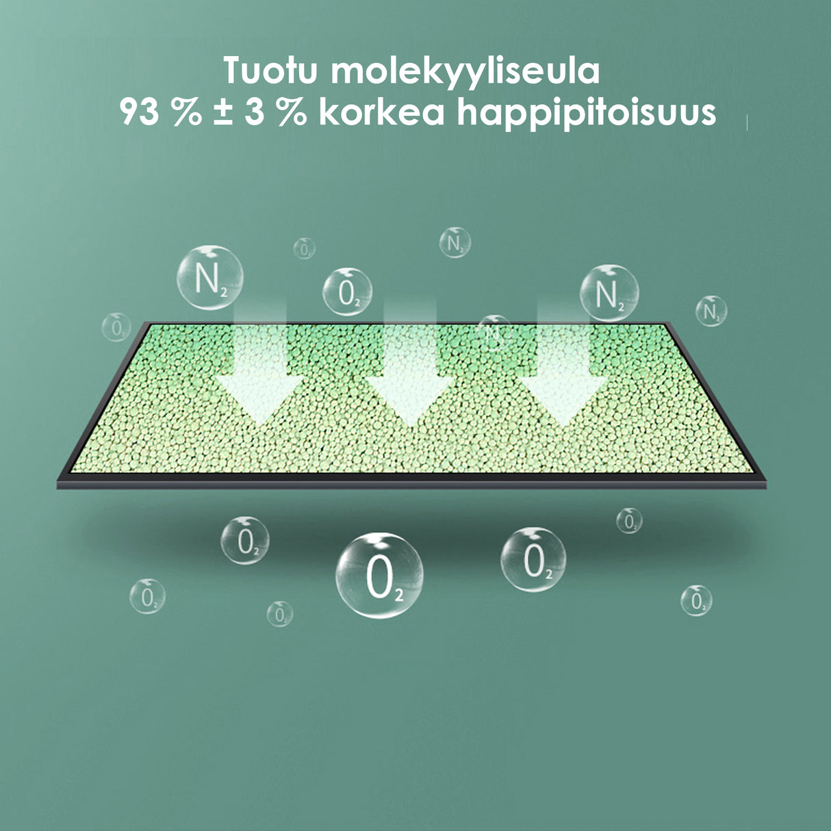 VARON VP-1 Pulse kannettava happikonsentraattori | 24 tunnin käyttö, CE-hyväksytty