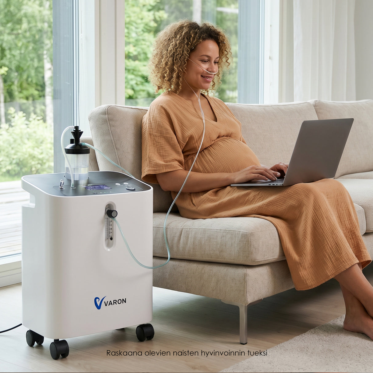 VARON home oxygen concentrator VH-3 pro | 1–10 l/min comfortable treatment, CE approved