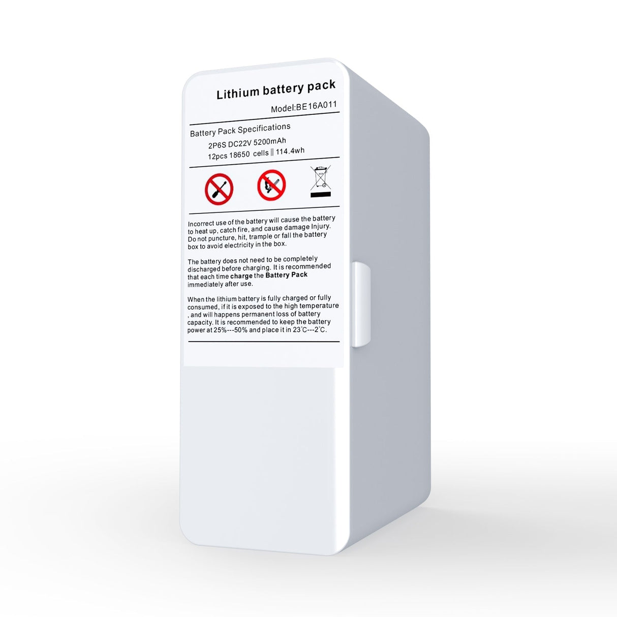 24 V:n vaihdettava litiumioniakku Happikonsentraattorin lisävarusteet VP-6