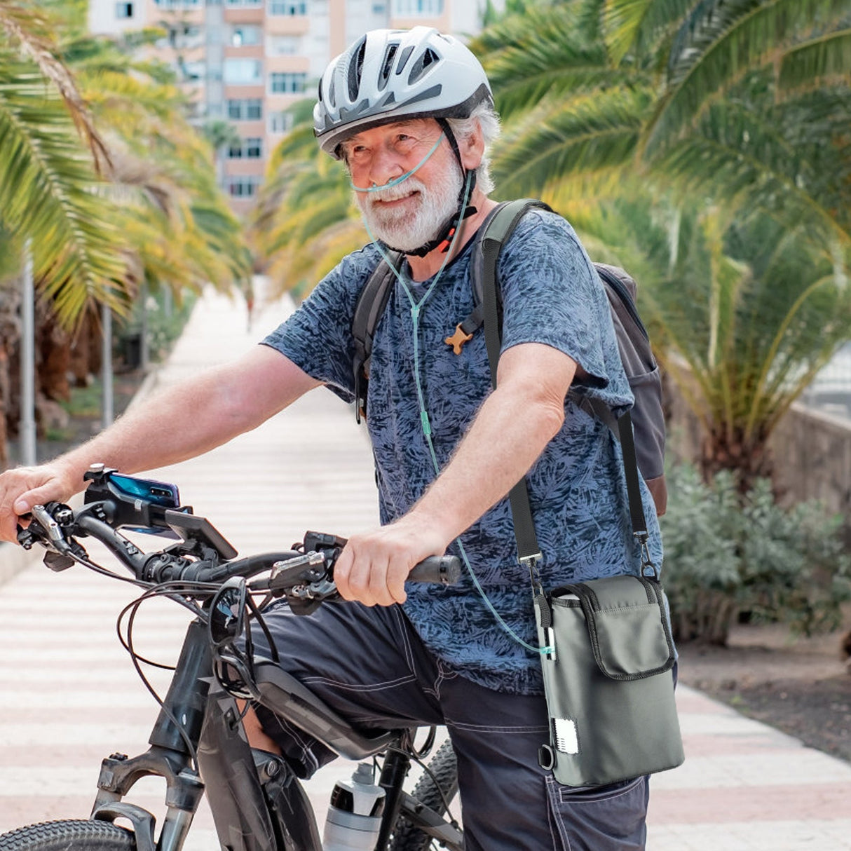 VARON VP-2 Pulse kannettava happikonsentraattori | 24 tunnin jatkuva käyttö, pitkä akunkesto, kevyt ja matkustamiseen sopiva, CE-hyväksytty