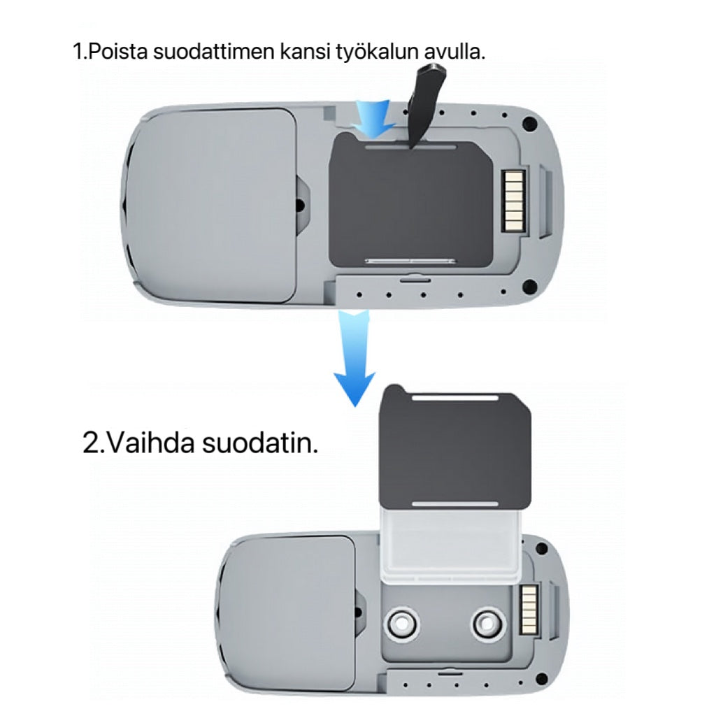 VP-8G happikonsentraattori – Akkulaturi