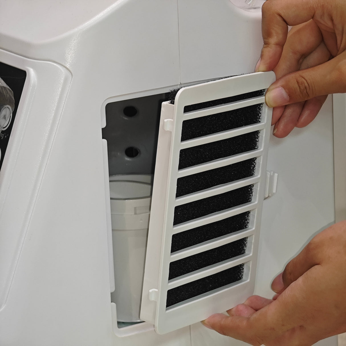 Suodatinpuuvillasetti (vihreä/musta) Happikonsentraattorin lisävarusteet Serene 5 (20 kpl/setti)