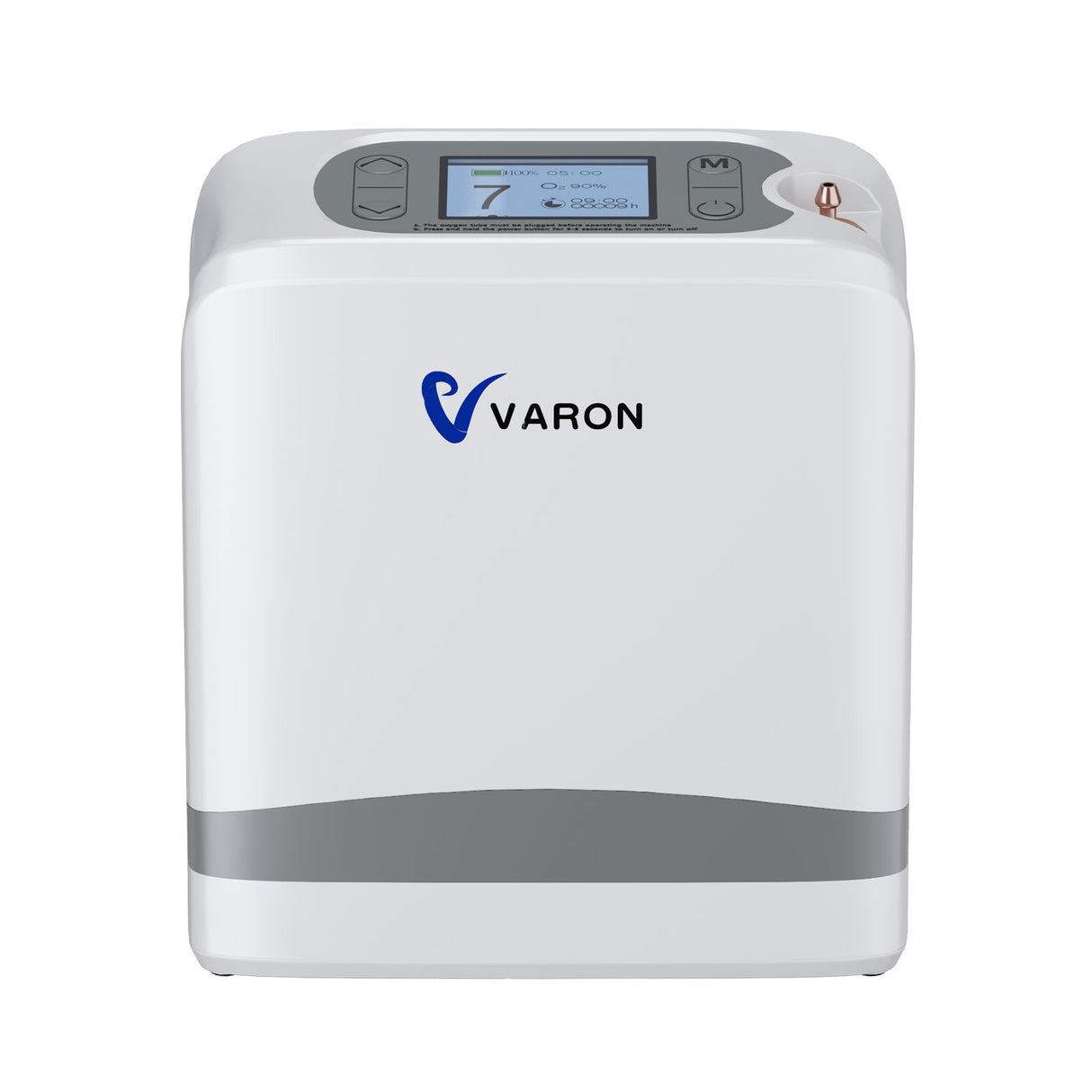 VARON VP-8 Lite kannettava happirikastin – 2 kg, pulssihappi 1–7 tasoa, kotiin ja matkalle