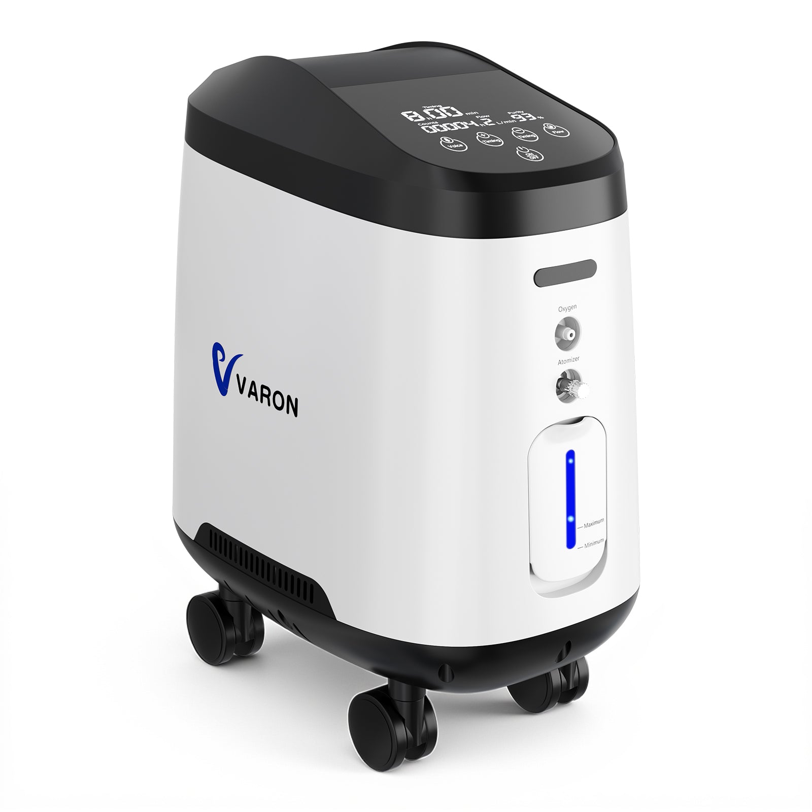 VARON syrgaskoncentrator för hemmabruk VH-2 pro | justerbar 1–9 l/min, 24-timmars drift, CE-godkänd