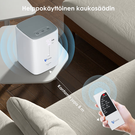 VARON VH-3 – Vakaa ja hiljainen happirikastin 1–7 L/min – Täydellinen kotihoitoon