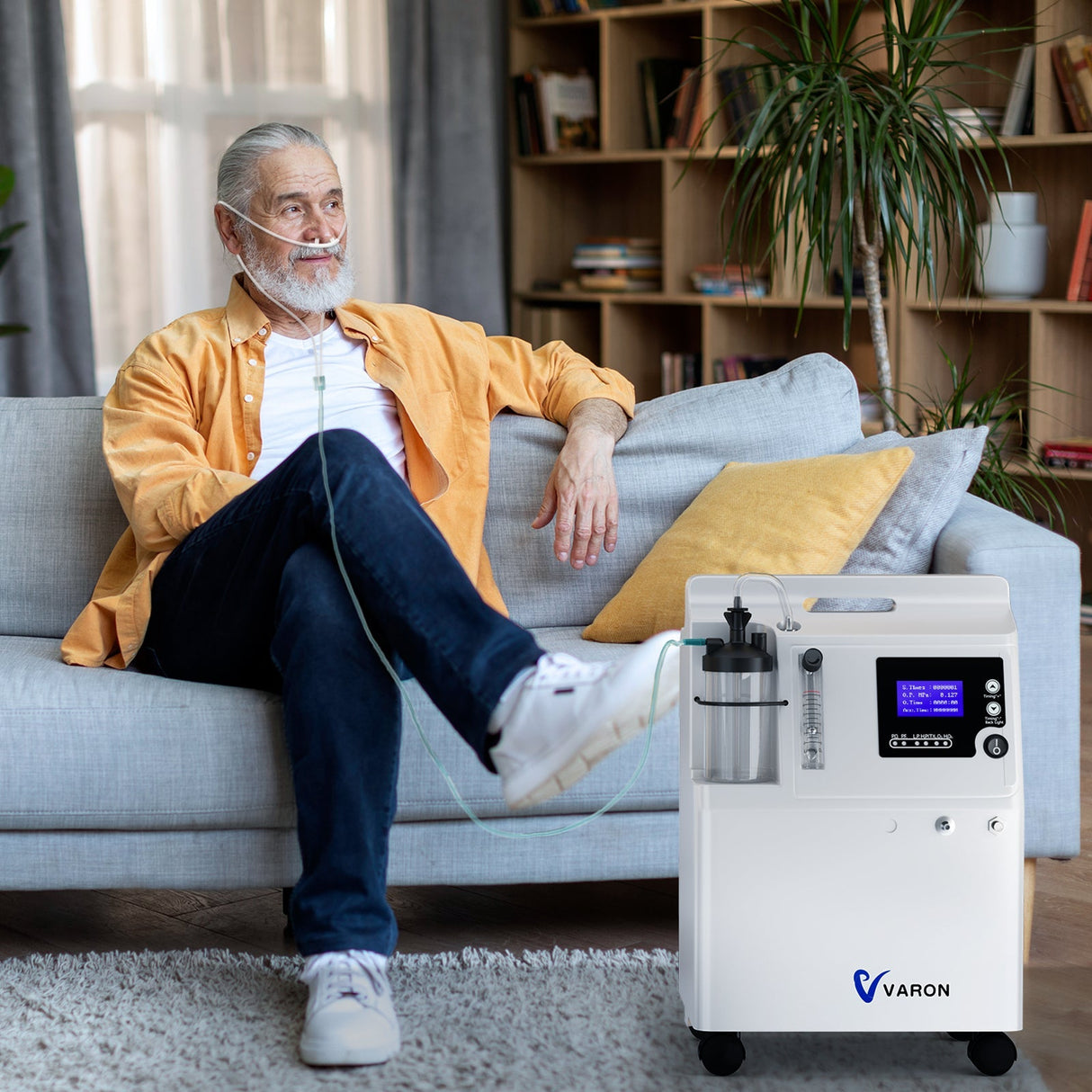 VARON Serene 5L happikonsentraattori | 72 tunnin käyttö FDA- ja CE-hyväksytty