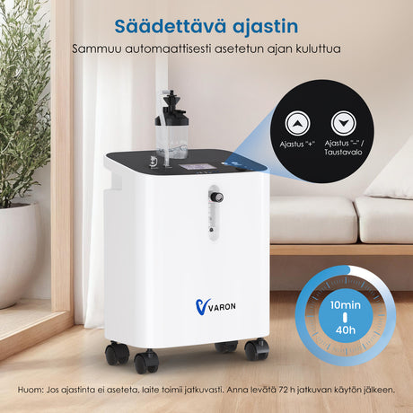 VARON home oxygen concentrator VH-3 pro | 1–10 l/min comfortable treatment, CE approved