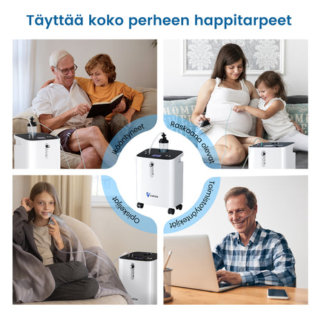 VARON home oxygen concentrator VH-3 pro | 1–10 l/min comfortable treatment, CE approved