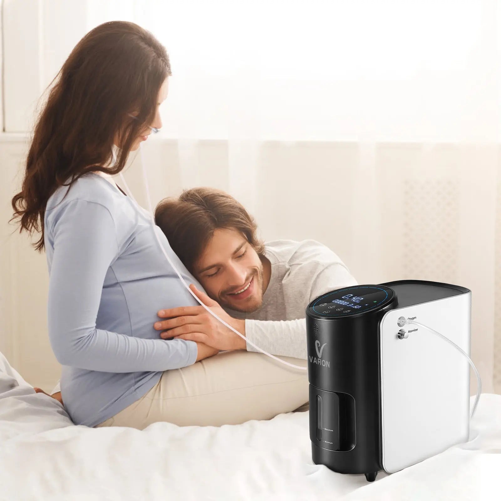 VARON VH-1 syrgaskoncentrator för hemmabruk | 1–7 l/min, Vital Senior Health, CE-godkänd