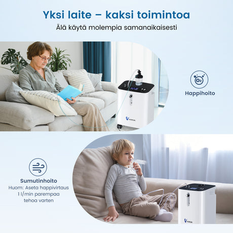 VARON home oxygen concentrator VH-3 pro | 1–10 l/min comfortable treatment, CE approved
