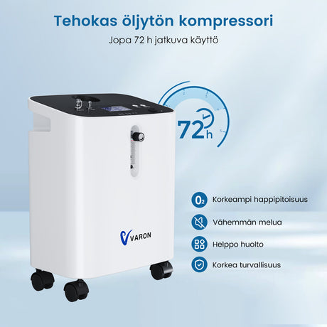 VARON home oxygen concentrator VH-3 pro | 1–10 l/min comfortable treatment, CE approved