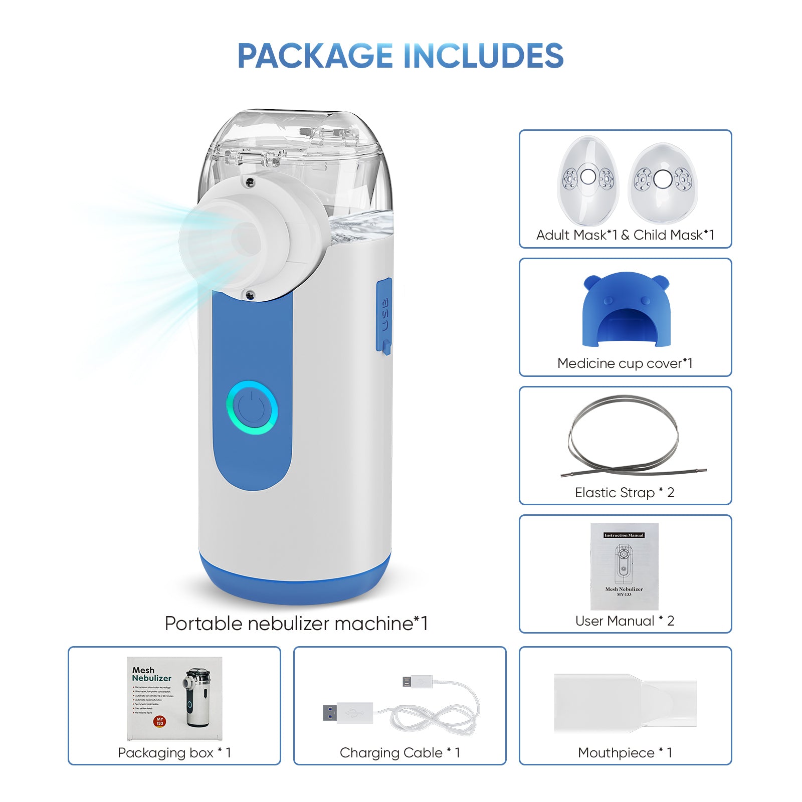 VARON bärbar nebulisator för barn MY-133