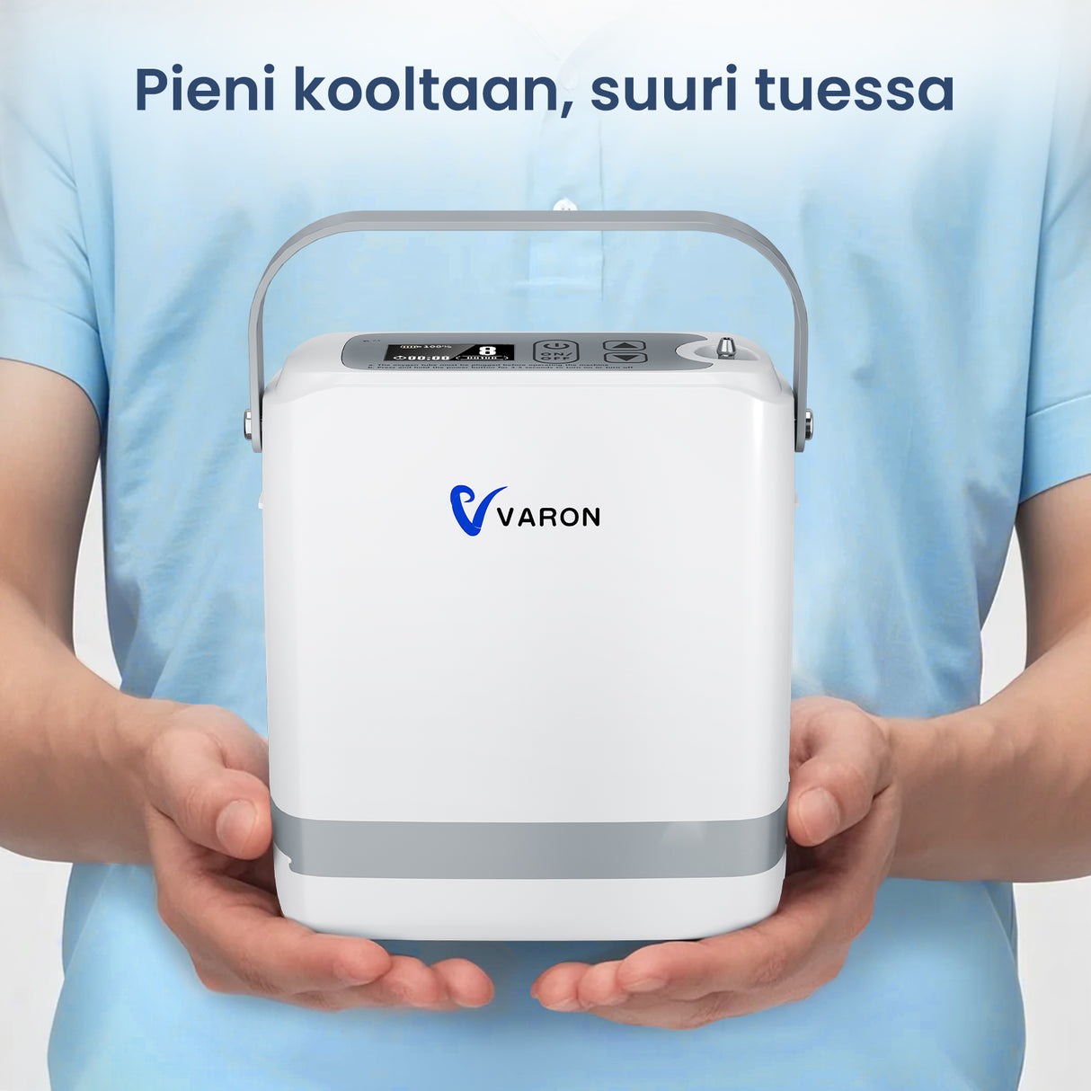 Esitilaus: Uusi VARON VP-8G | Kannettava pulssivirtaushappikonsentraattori (tasot 1–8)
