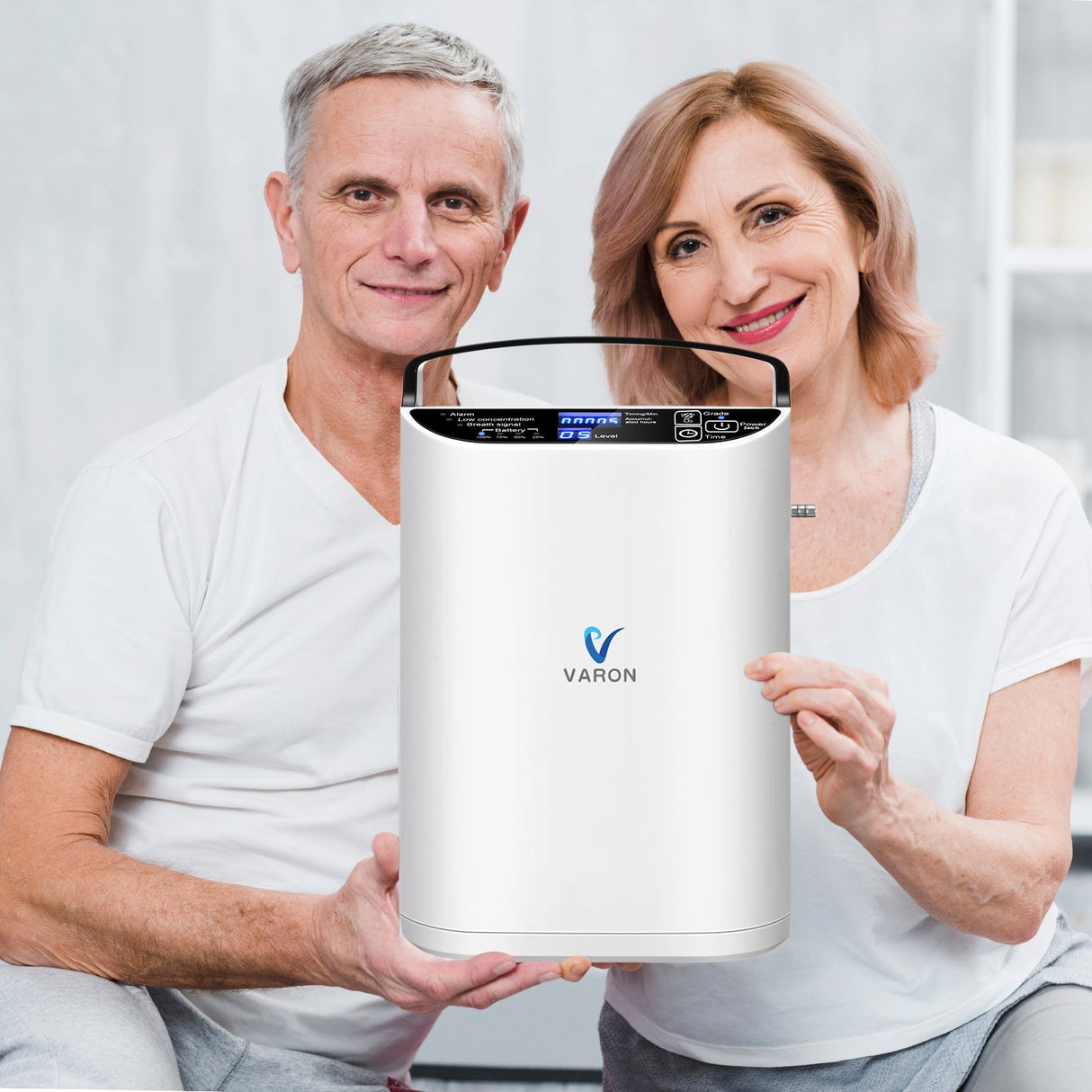 VARON VP-1 Pulse kannettava happikonsentraattori | 24 tunnin käyttö, CE-hyväksytty