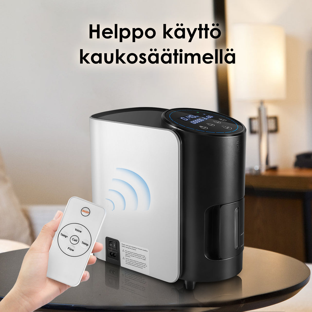 VARON VH-1 kotikäyttöinen happikonsentraattori | 1–7 l/min, Vital Senior Health, CE-hyväksytty