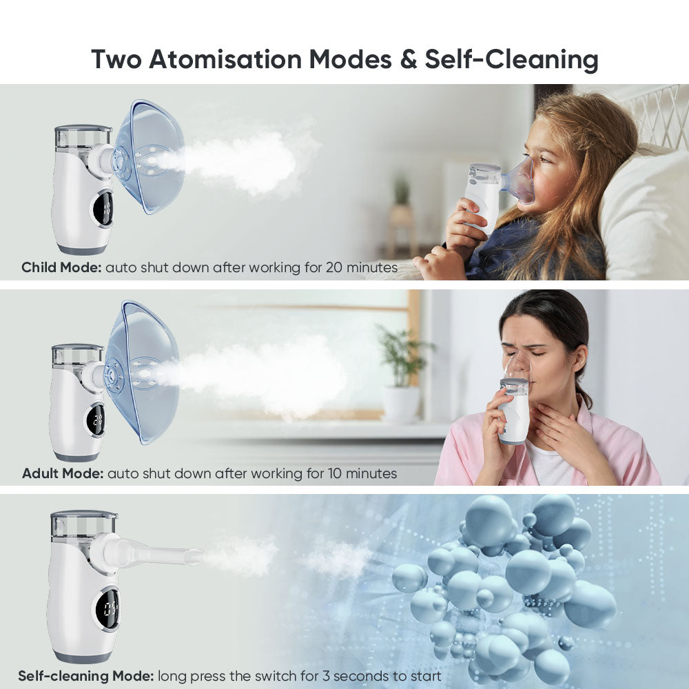 VARON bärbar nebulisator för nebuliseringsbehandling MY-135B