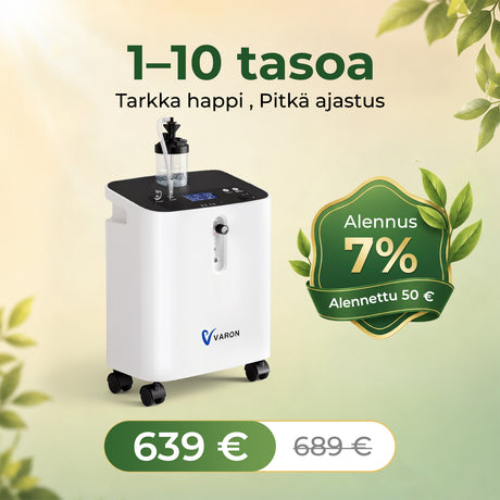 VARON home oxygen concentrator VH-3 pro | 1–10 l/min comfortable treatment, CE approved