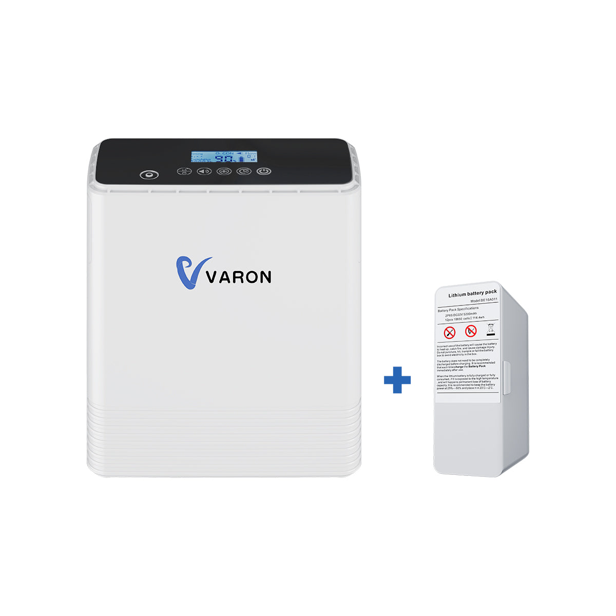 VARON bärbar syrgaskoncentrator VP-6 | 1–6 l/min flöde, CE-godkänd