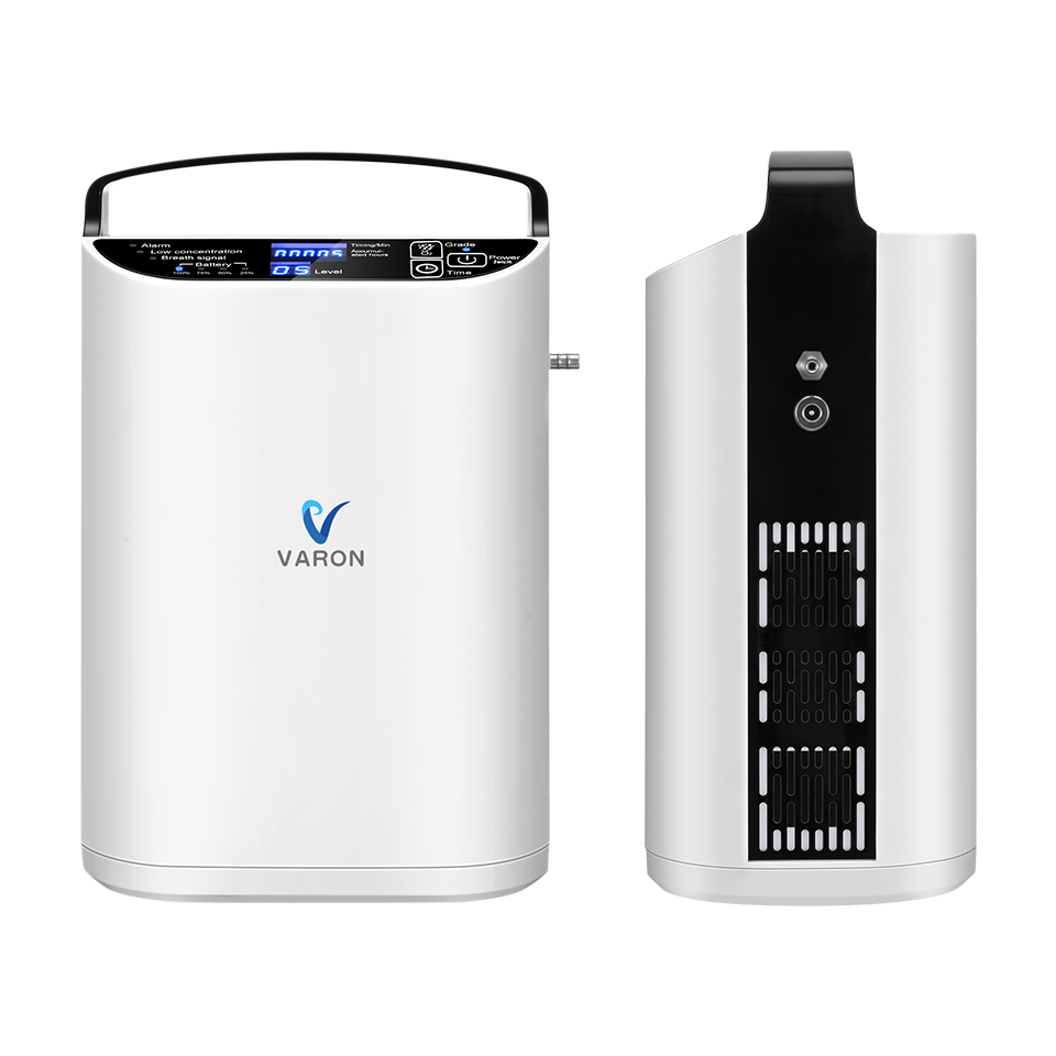 VARON VP-1 Pulse kannettava happikonsentraattori | 24 tunnin käyttö, CE-hyväksytty