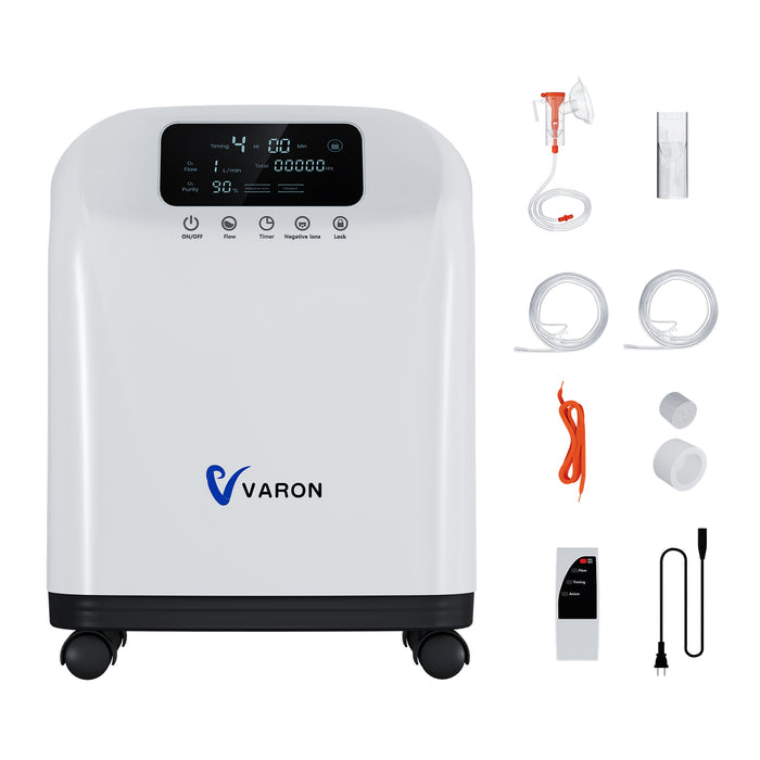 VARON syrgaskoncentrator för hemmabruk VH-3 | 1–7 l/min bekväm behandling, CE-godkänd