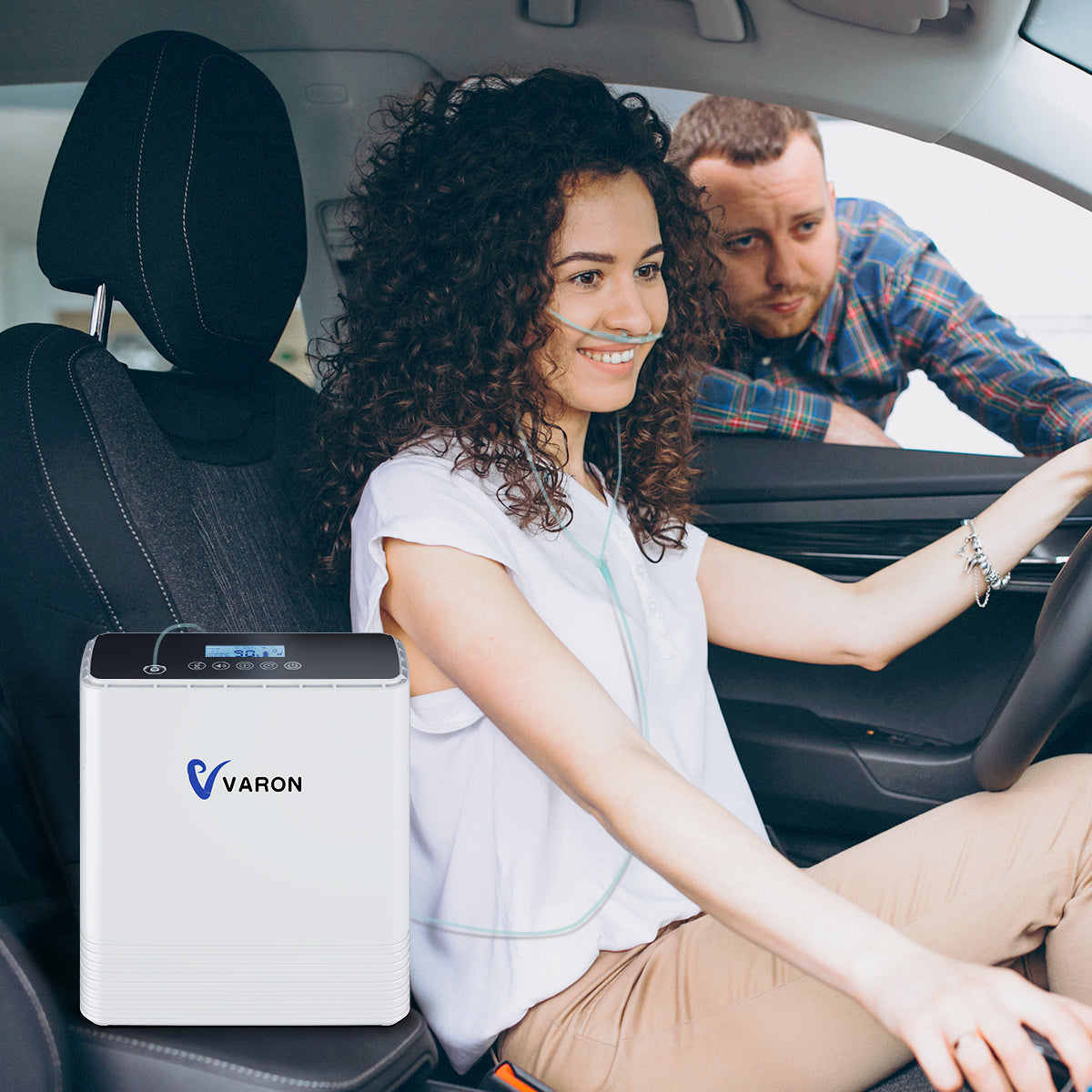 VARON bärbar syrgaskoncentrator VP-6 | 1–6 l/min flöde, CE-godkänd
